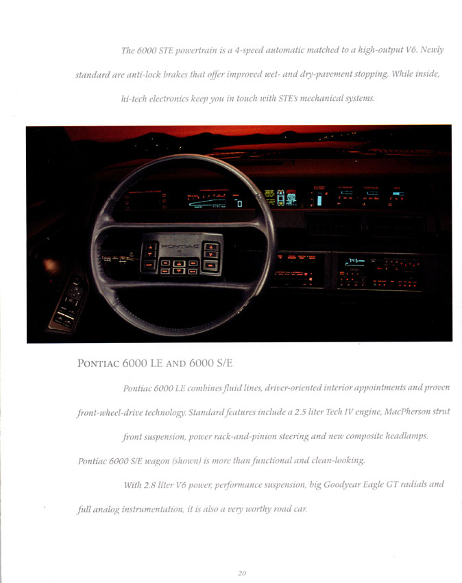 1987 Pontiac Brochure Page 3